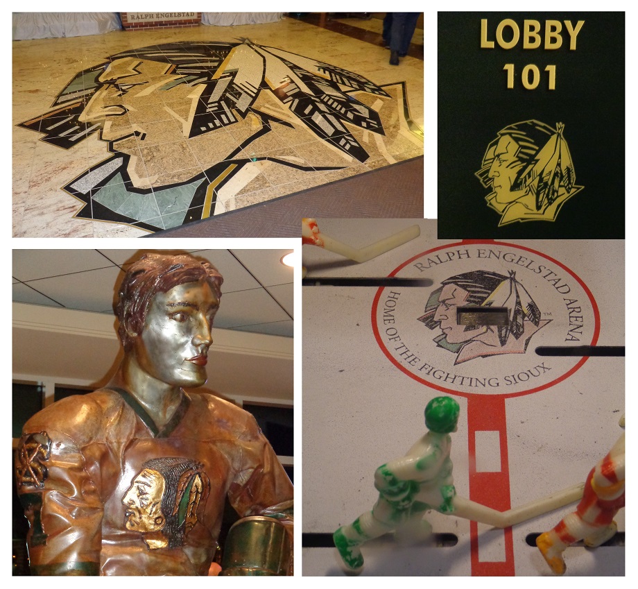 Fighting Sioux Logo, Ralph Engelstad Arena on the campus of…